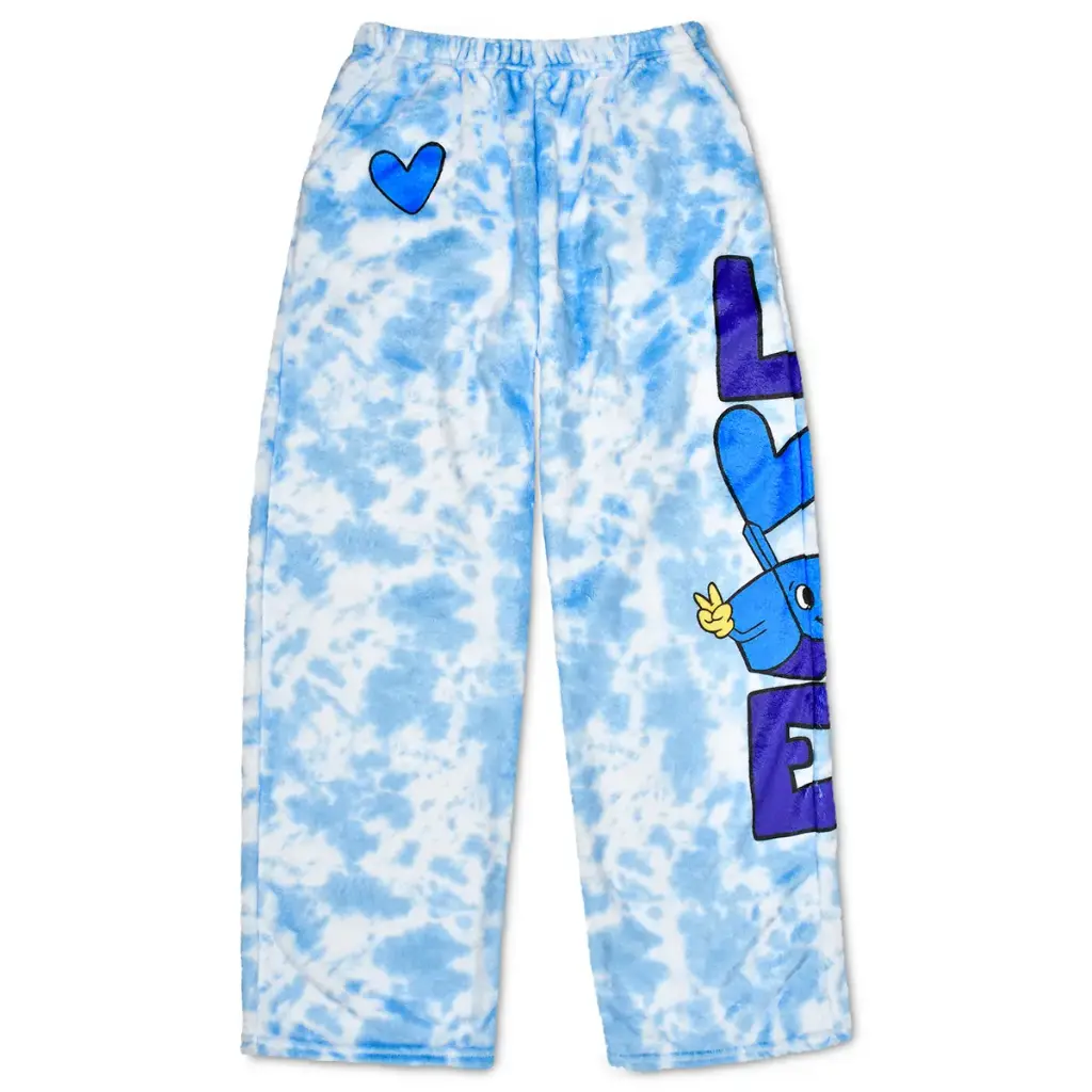[820-3994M] Corey Paige Love Dreidel Plush Pants (Youth Medium (10-12))
