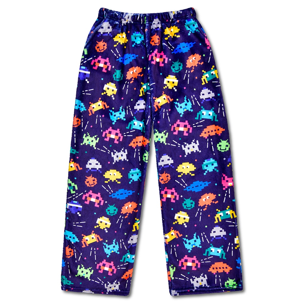[820-3940XS] Space Gamer Plush Pants (Youth X-Small (4-6))