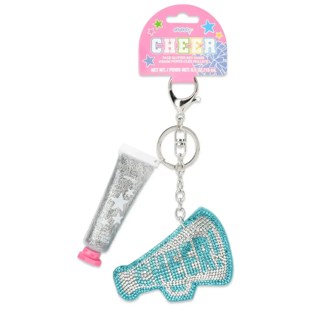 Cheer Face Glitter and Key Chain Set