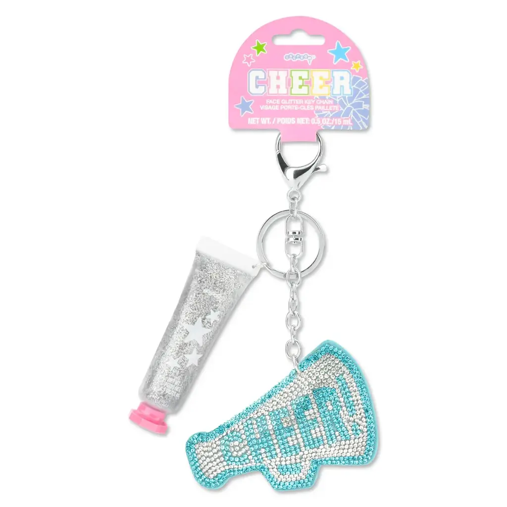 [815-409] Cheer Face Glitter and Key Chain Set