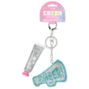 Cheer Face Glitter and Key Chain Set