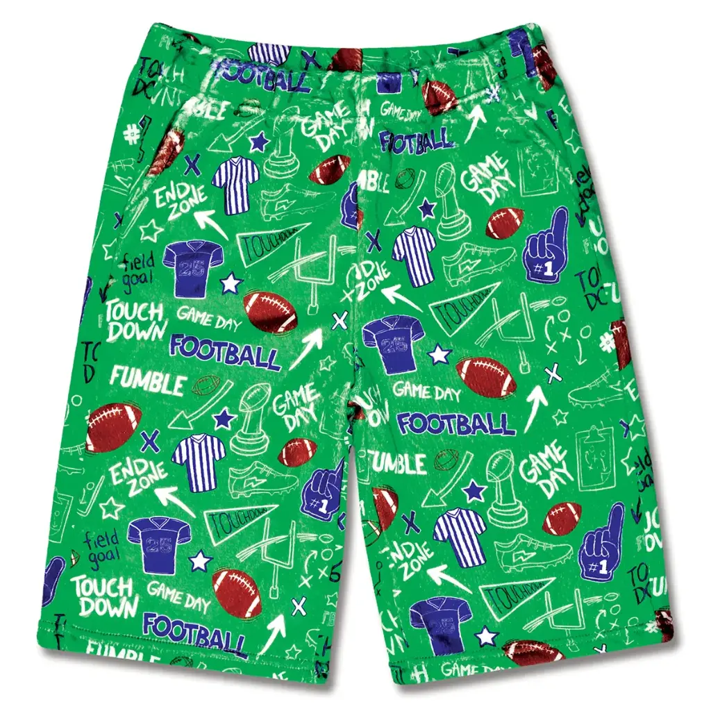 [820-4030XS] Corey Paige End Zone Plush Board Shorts (X-Small (4-6))