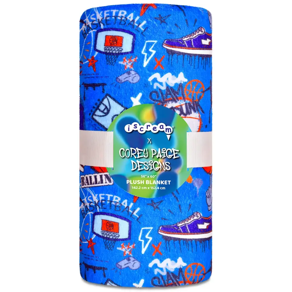 [780-4900] Corey Paige Slam Dunk Plush Blanket