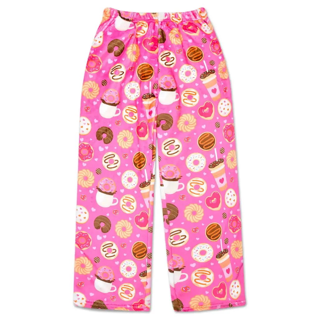 [820-4017XS] Donut Love Plush Pants (Youth X-Small (4-6))