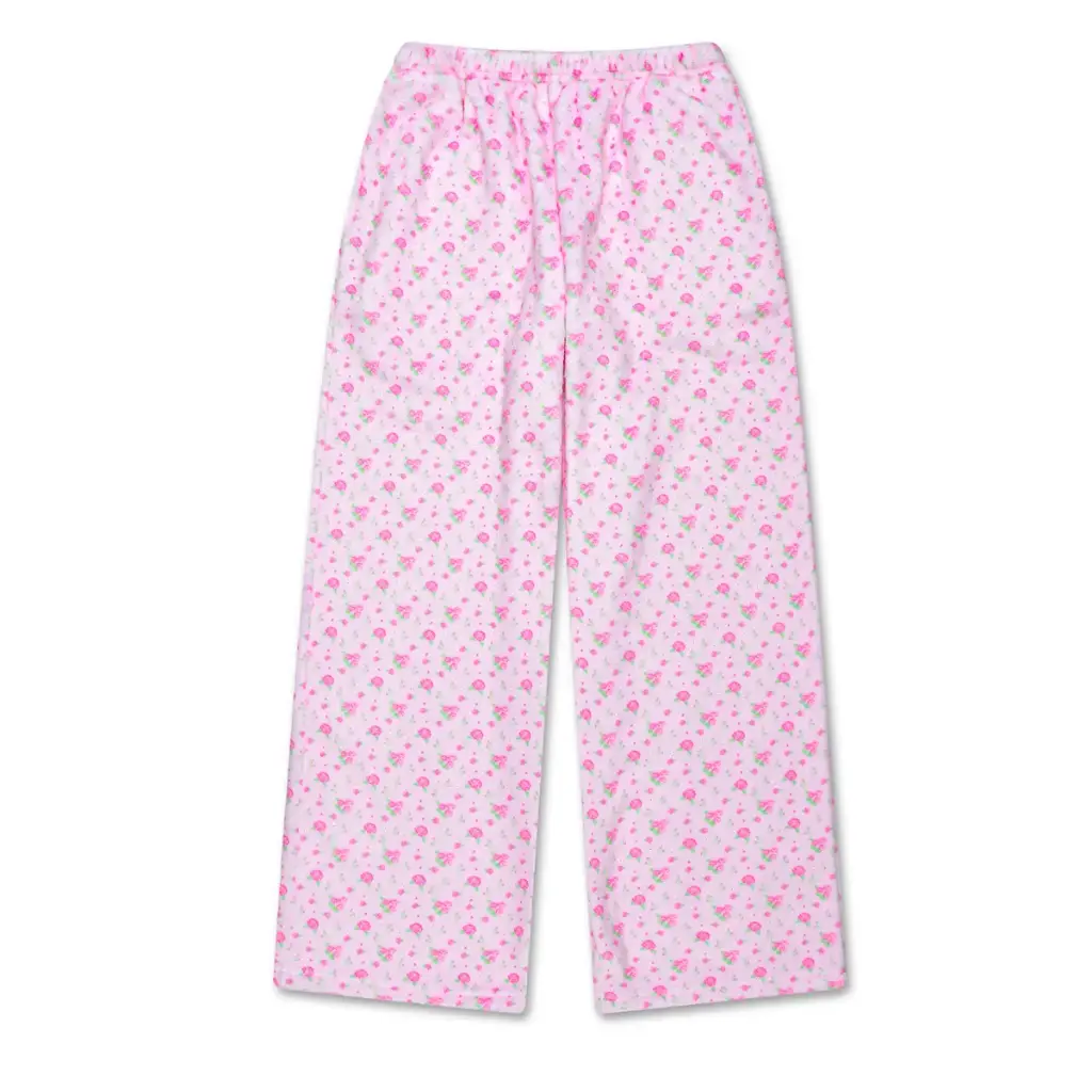 [820-4022XS] Pretty in Pink Plush Pants (Youth X-Small (4-6))