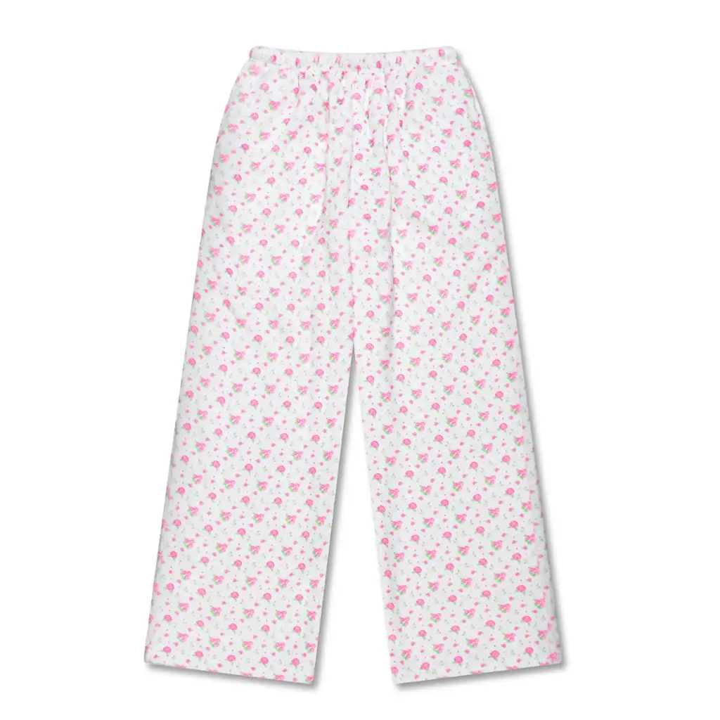 [820-4049XS] Pretty in White Plush Pants (Youth X-Small (4-6))
