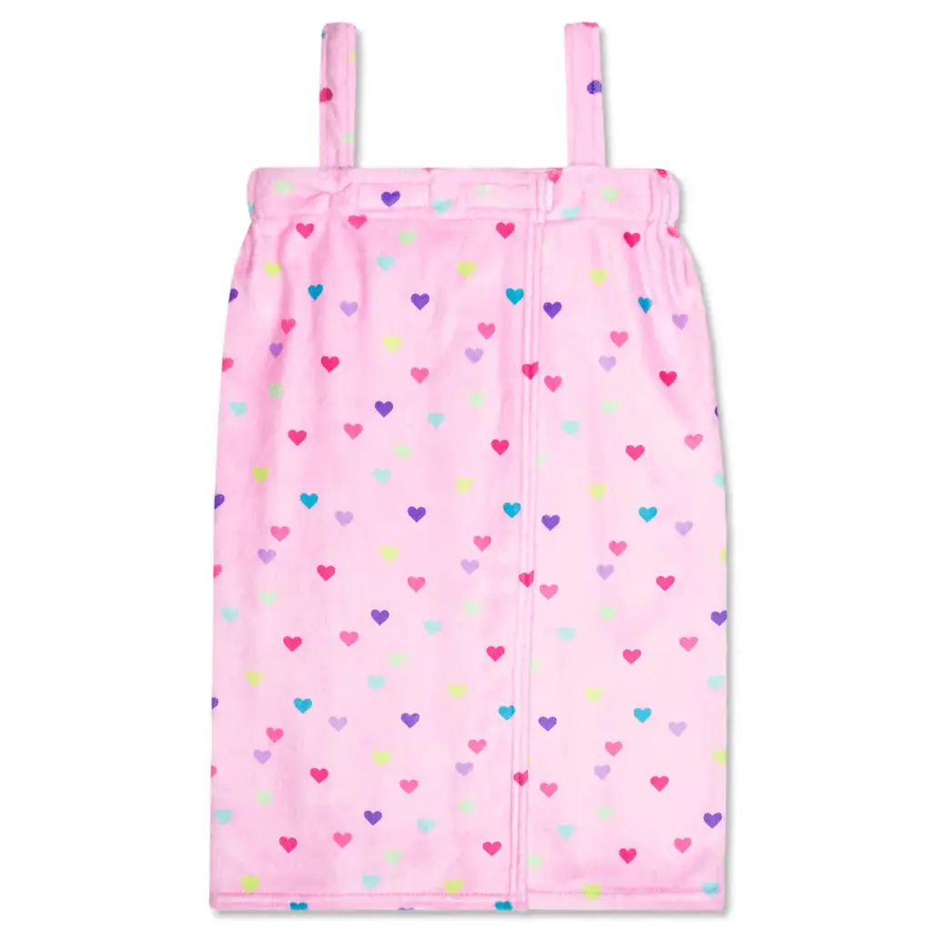 Heart Confetti Plush Spa Wrap