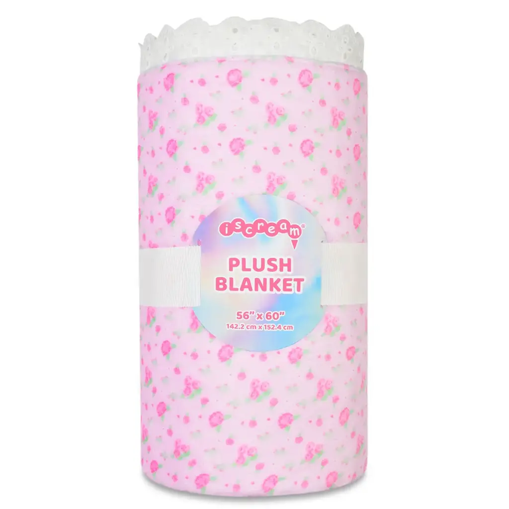 [780-4891] Pretty in Pink Plush Blanket