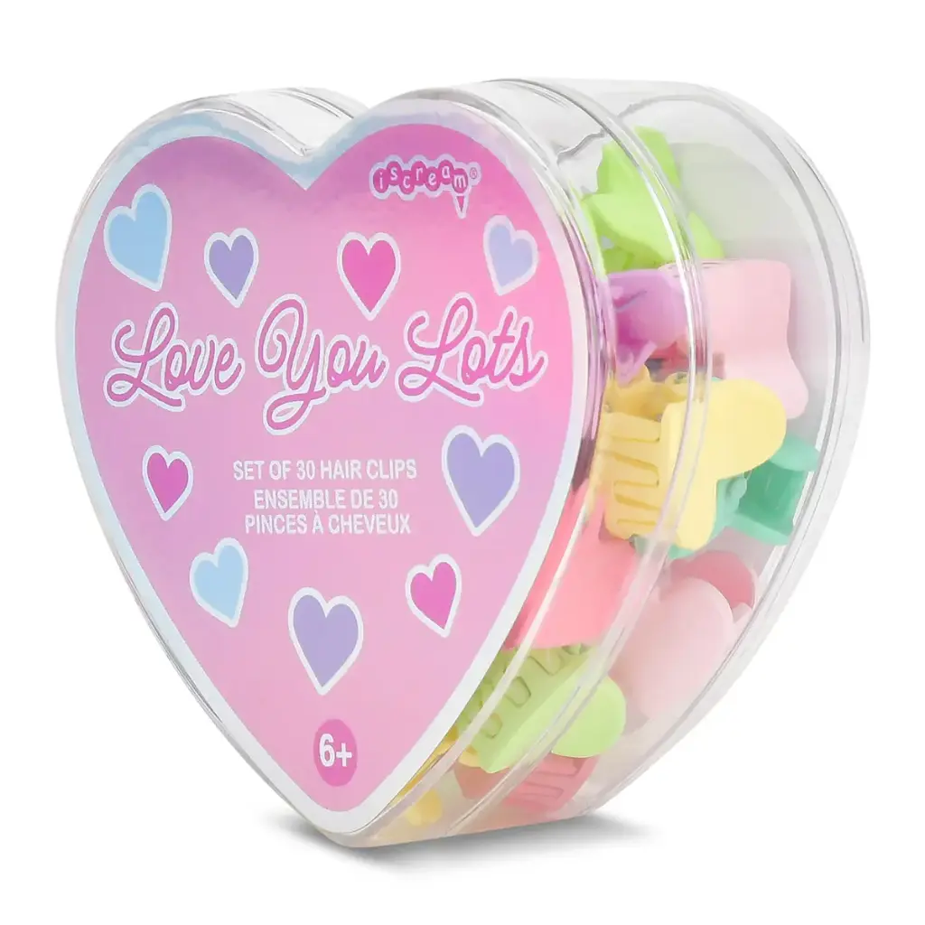 [880-587] Mini Heart Hair Clips Set