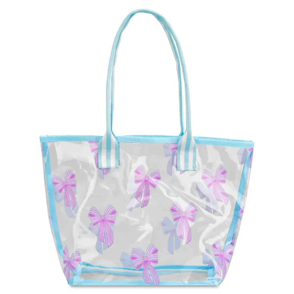 [810-2416] Spring Bows Clear Tote Bag