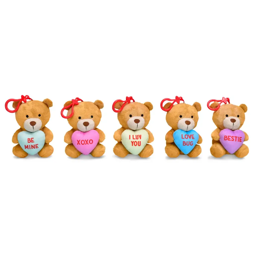 Sweethearts Assorted Charm Clip Bag Buddies - Set of 5