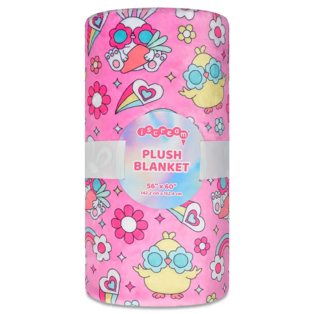 [780-4927] Flower Chicks Plush Blanket