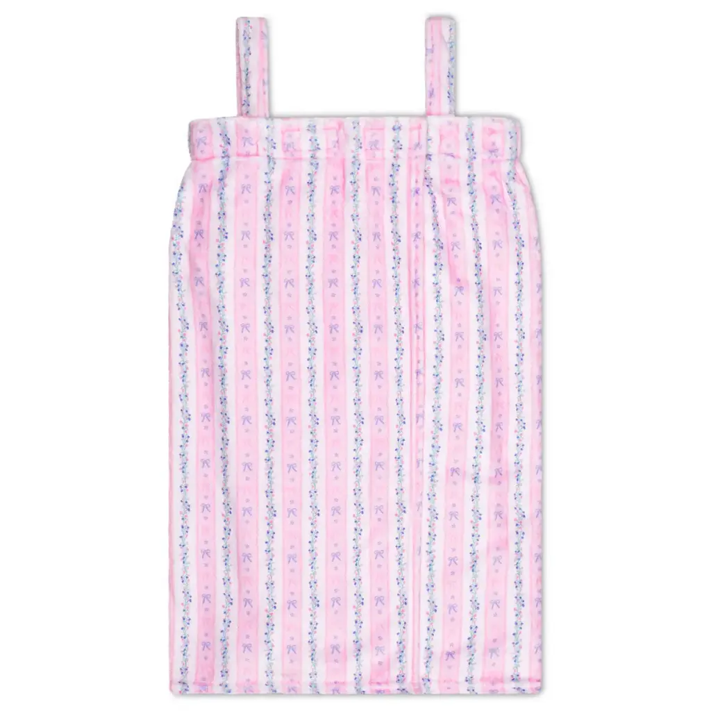 [820-4125XS-S] Floral Stripes Spa Wrap (Youth X-Small/Small (4-8))