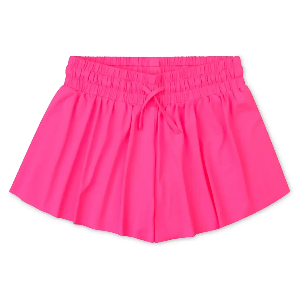 [820-4153S] Hot Pink Butterfly Shorts (Youth Small (6-8))