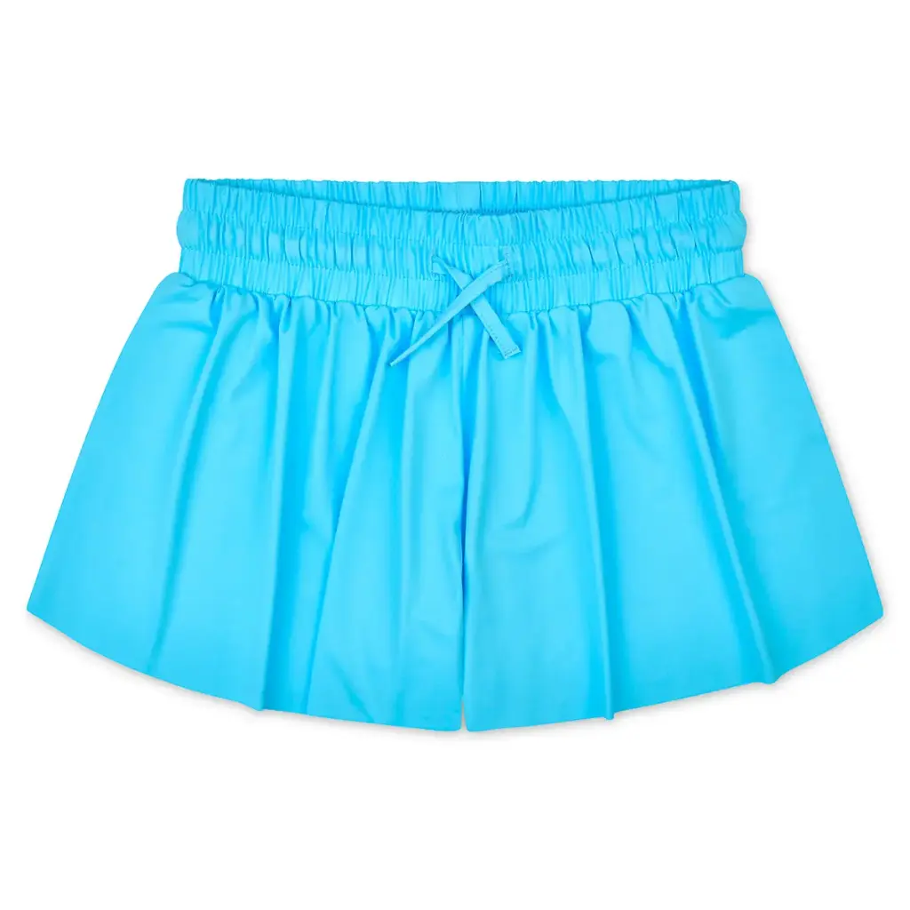 [820-4154S] Turquoise Butterfly Shorts (Youth Small (6-8))