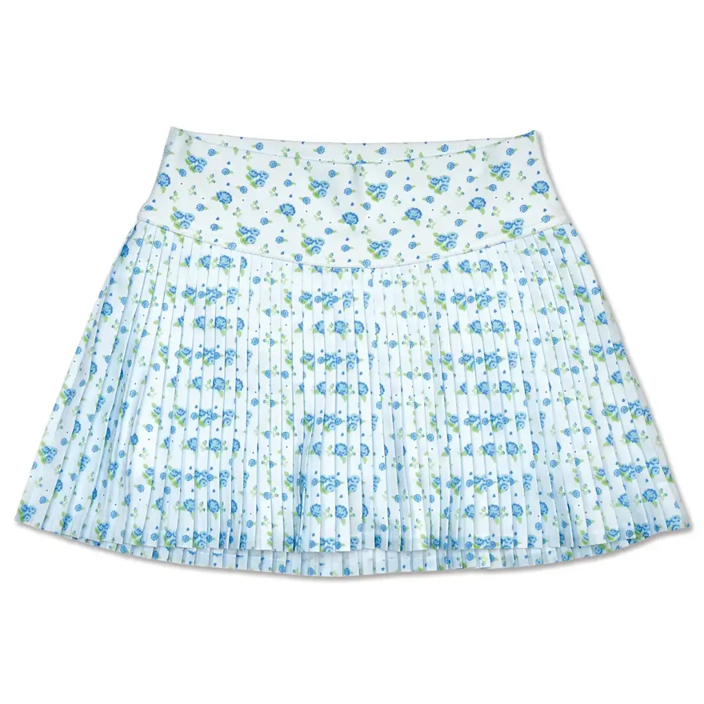 [820-4152XS] Blue Floral Skort (Youth X-Small (4-5))