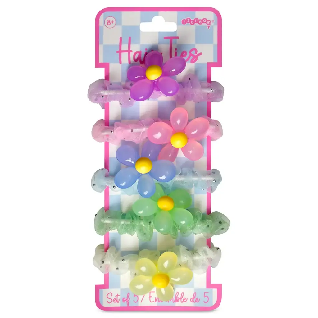 [880-594] Flower Hair Tie Set