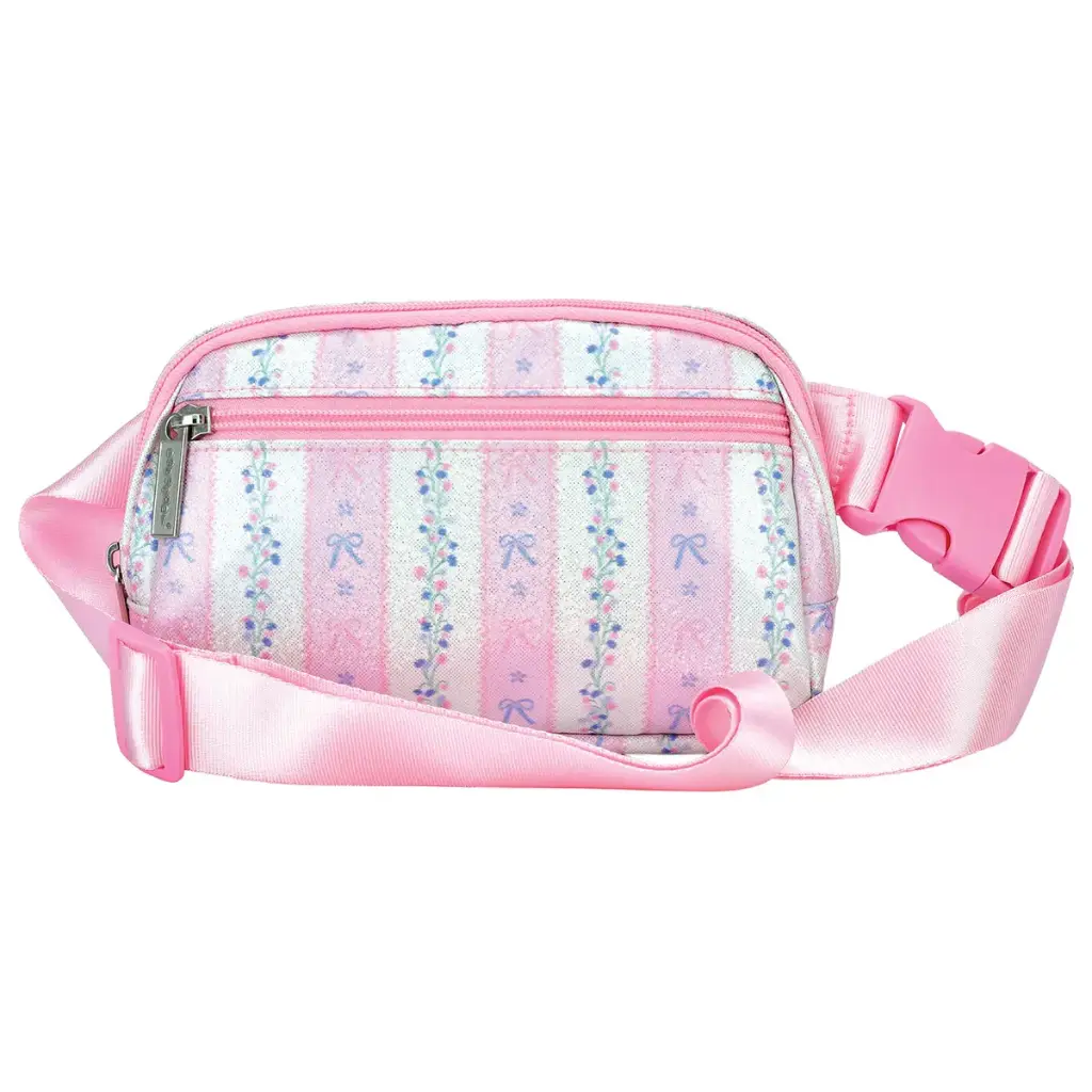 [810-2420] Floral Stripes Belt Bag