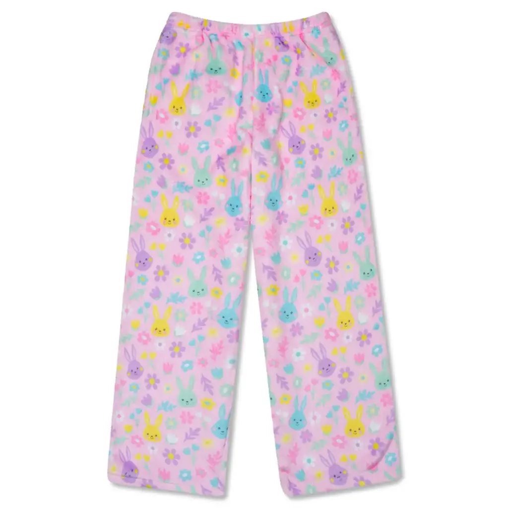 [820-4174XS] Bunny Bloom Plush Pants (Youth X-Small (4-6))