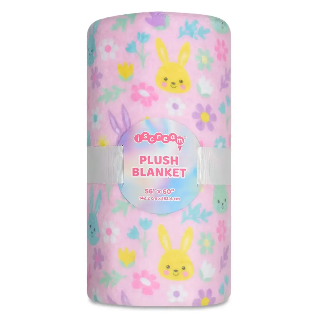 Bunny Bloom Plush Blanket