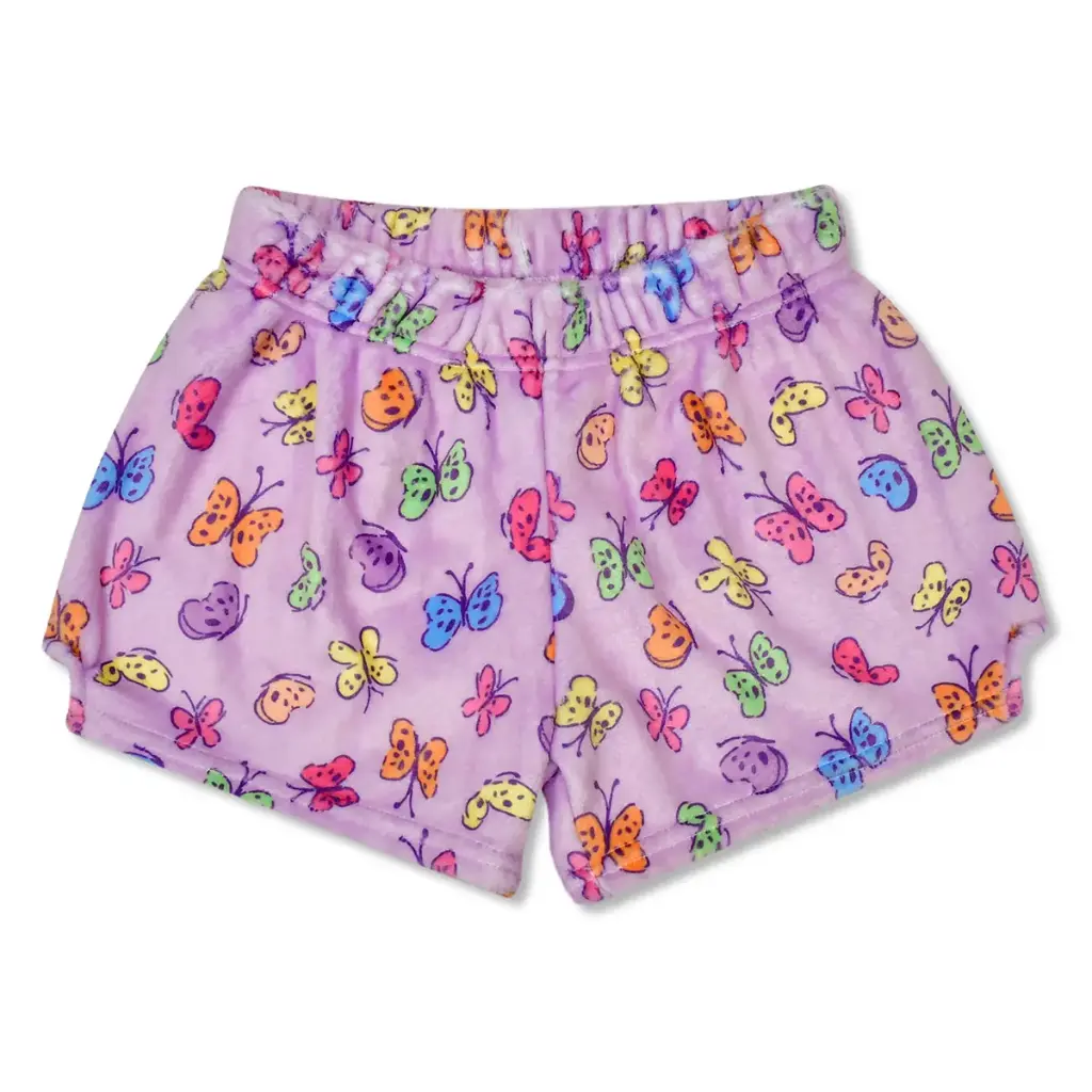 [820-4178XS] Bright Butterflies Plush Shorts (X-Small (4-6))