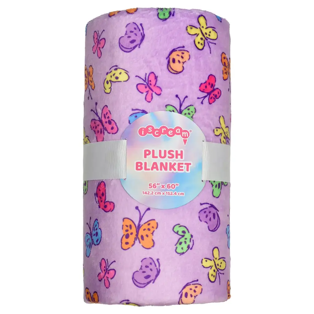 Bright Butterflies Plush Blanket