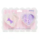 Heart Bow Hair Clips Set