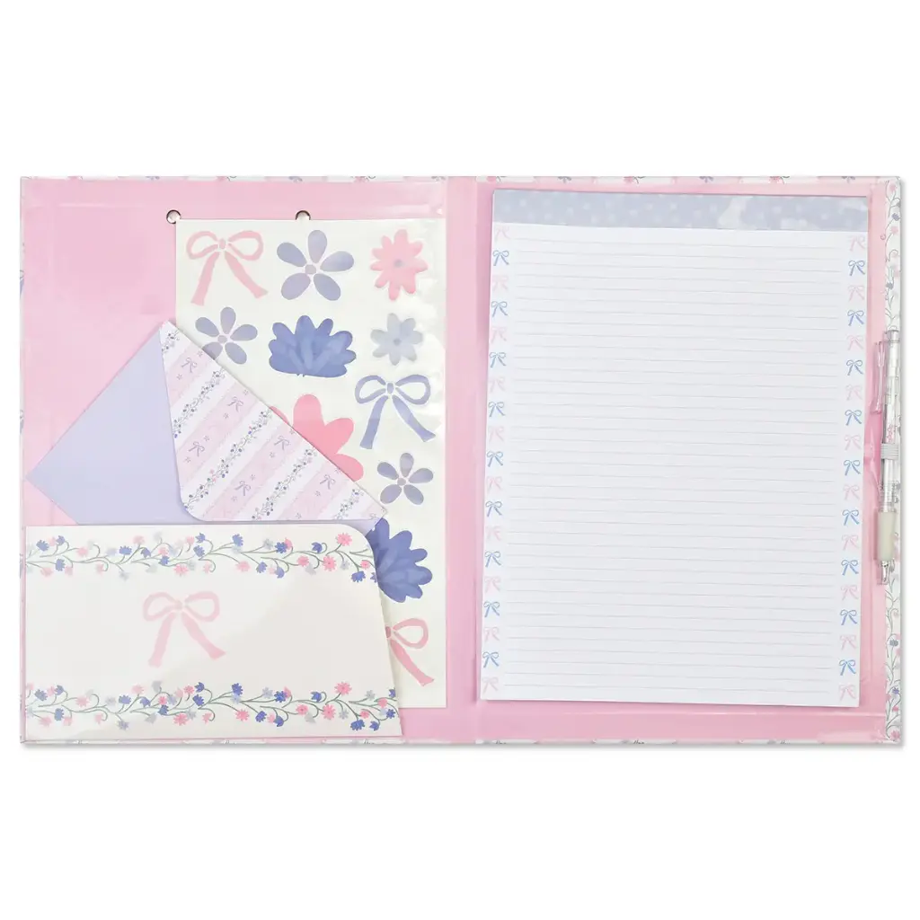 Floral Stripes Clipboard Set