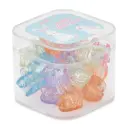 Mini Colorful Bunny Hair Clips Set