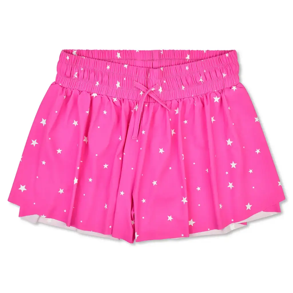 [820-4213S] Berry Star Butterfly Shorts (Youth Small (6-8))