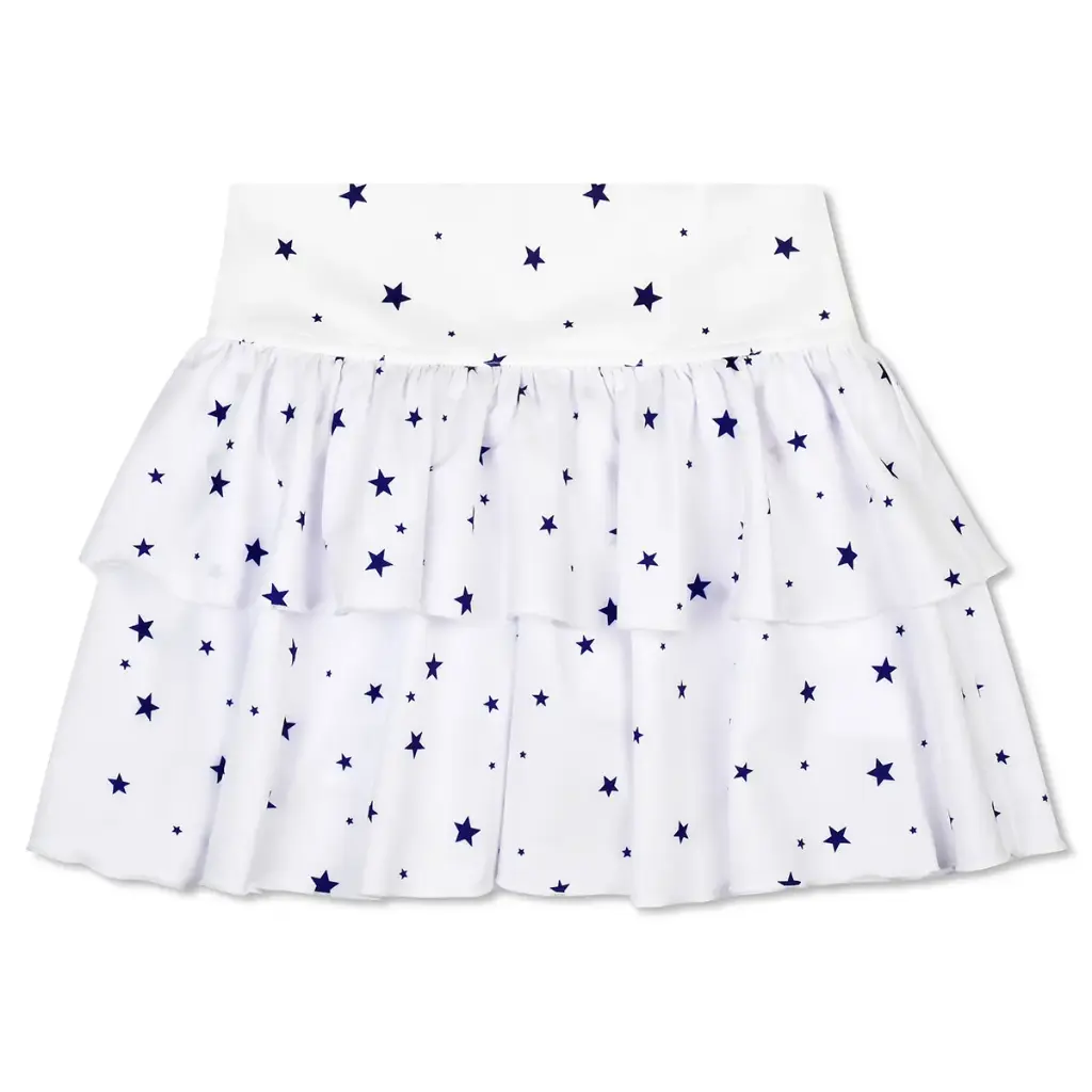 [820-4215S] Blue Stars Skort (Youth Small (6-8))