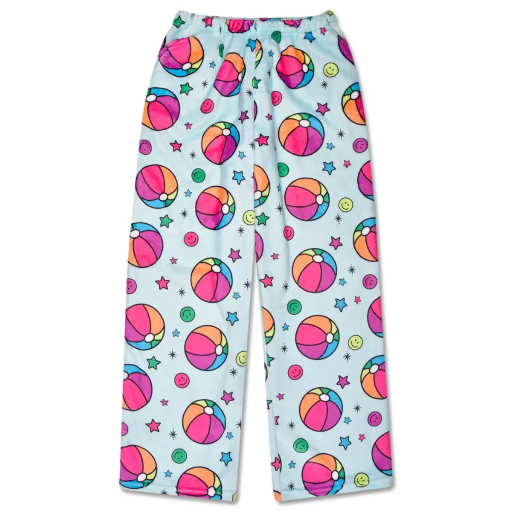 [820-4224XS] Beach Ball Plush Pants (Youth X-Small (4-6))
