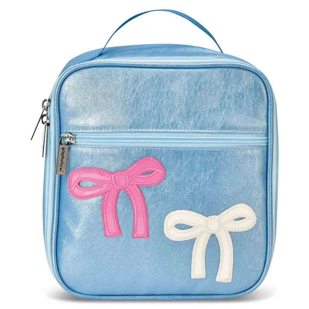 [810-2455] Patched Bow Lunch Tote