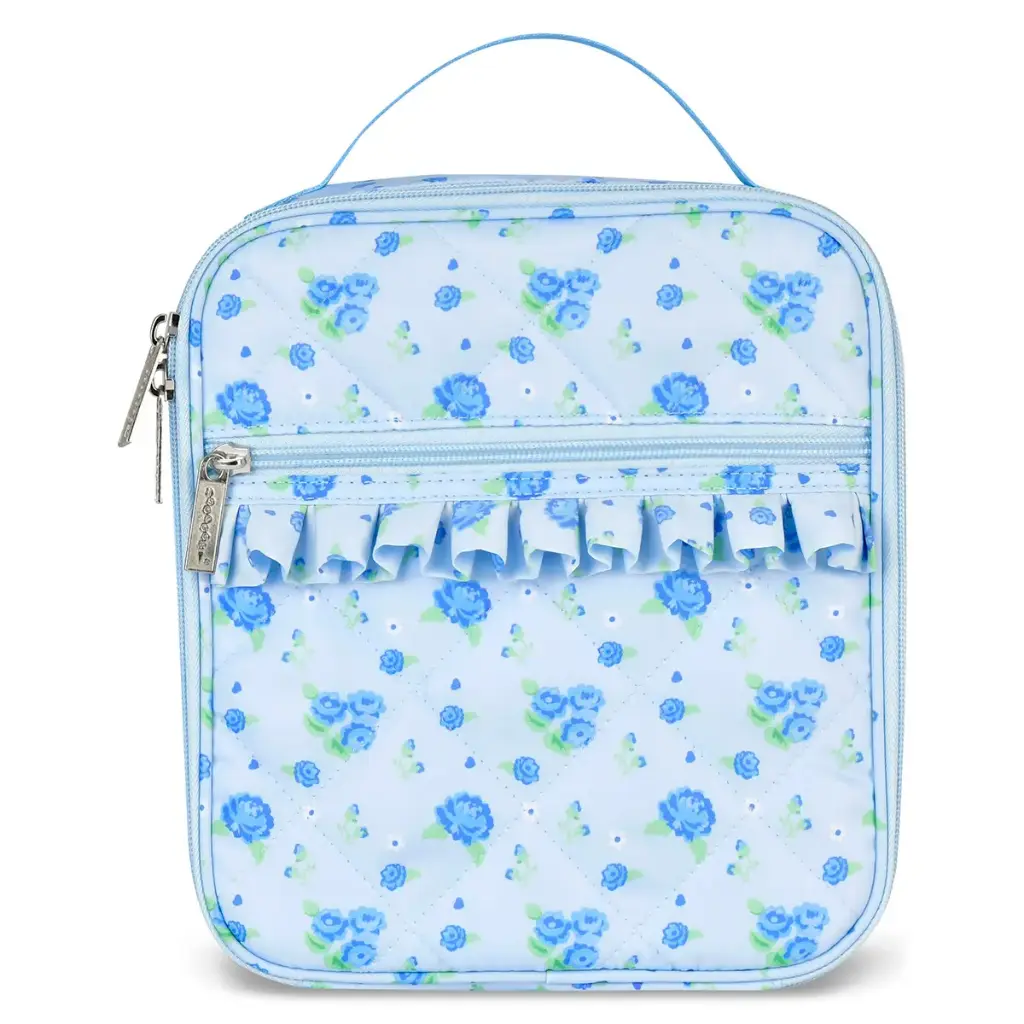 Blue Floral Lunch Tote