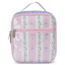 Pink Floral Stripe Lunch Tote