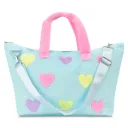 Hearts Color Block Overnight Bag