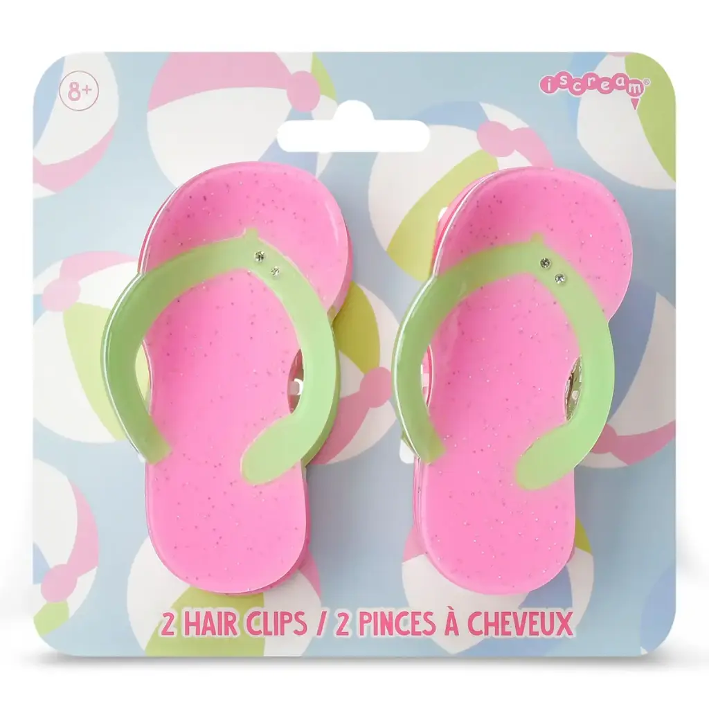 [880-604] Flip Flop Hair Clips Set