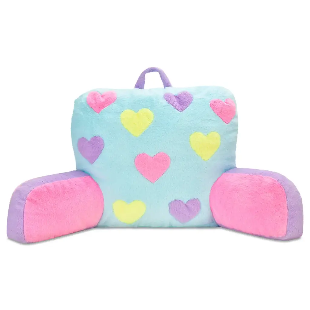 [782-623] Hearts Color Block Lounge Pillow