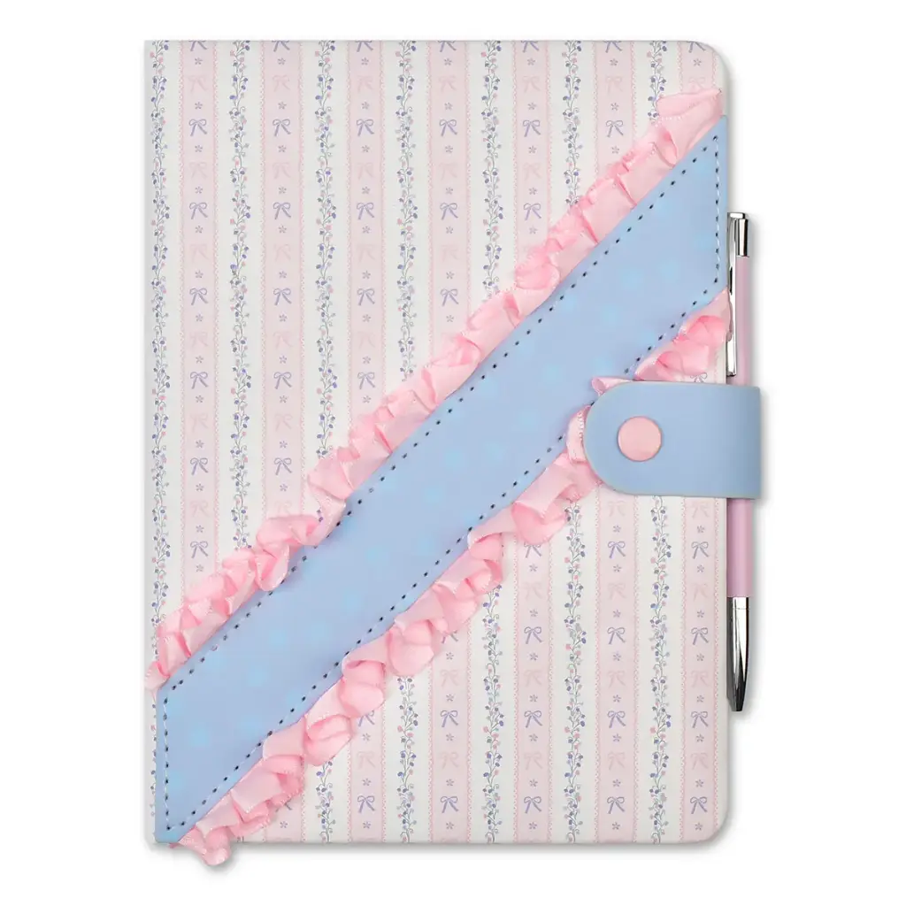 [724-1087] Floral Stripes Journal