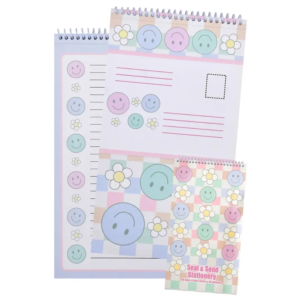 [760-1384] Smile Flower Seal & Send Stationery