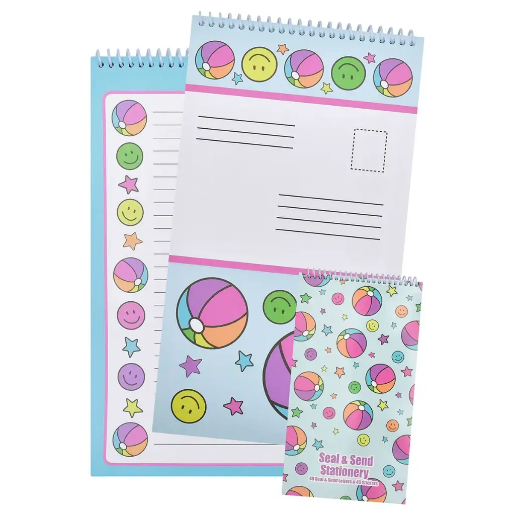 [760-1385] Beach Ball Seal & Send Stationery