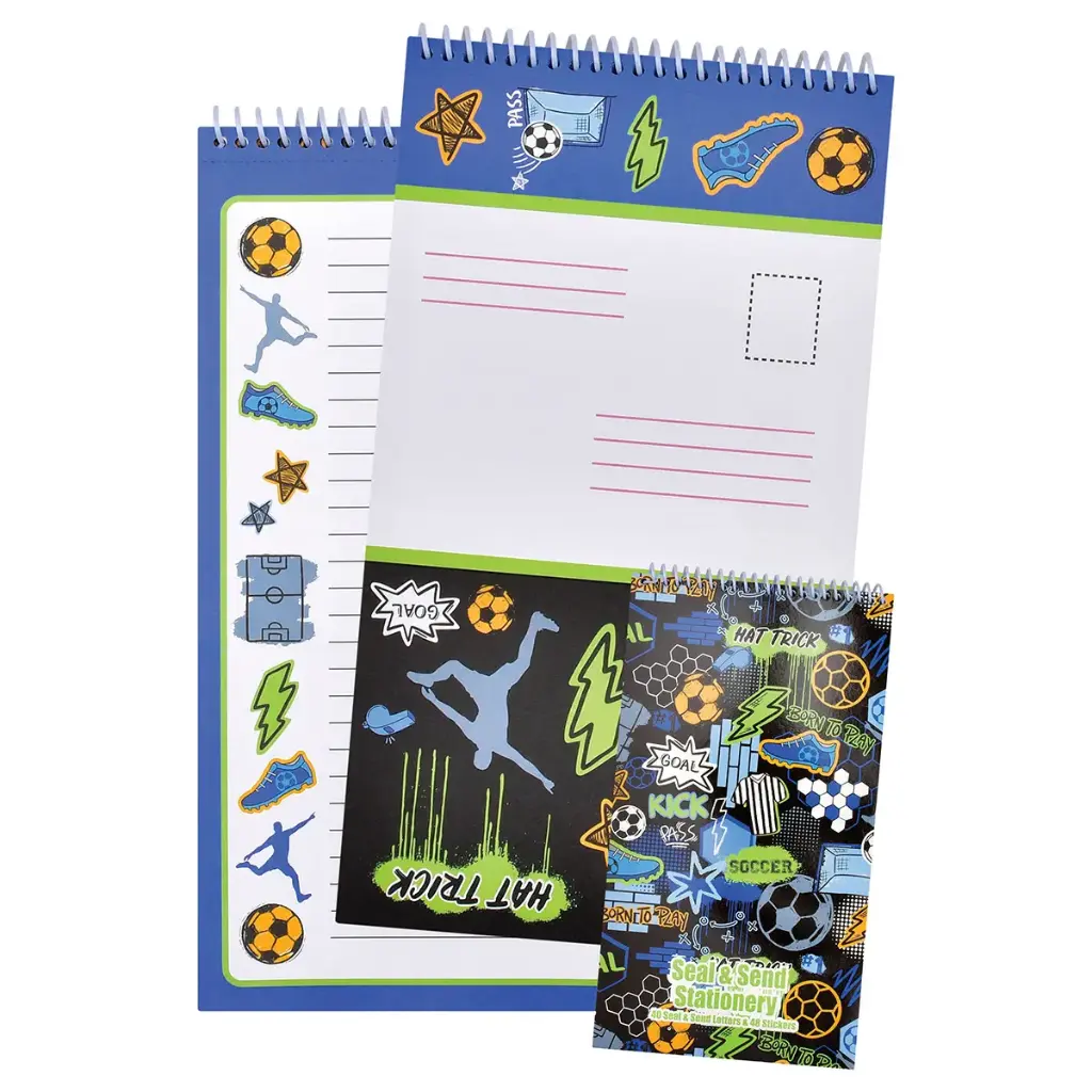 [760-1393] Corey Paige Born to Play Soccer Seal & Send Stationery