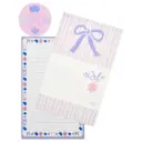 Floral Stripe Foldover Cards