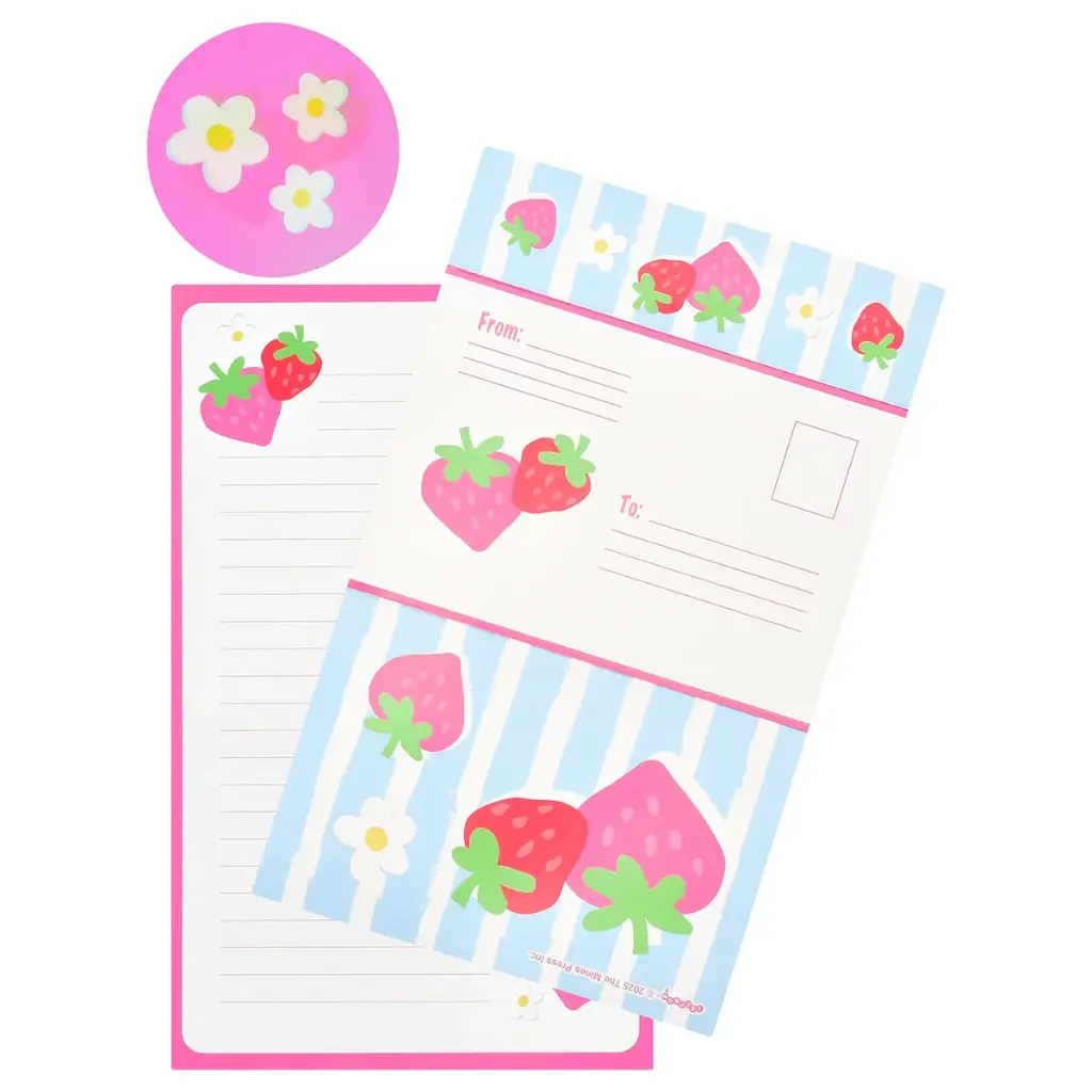 [760-1381] Strawberry Foldover Cards