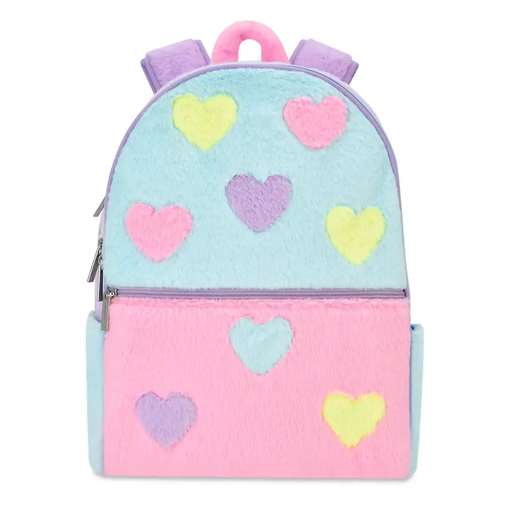 Hearts Color Block Small Backpack