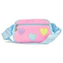 Hearts Color Block Belt Bag