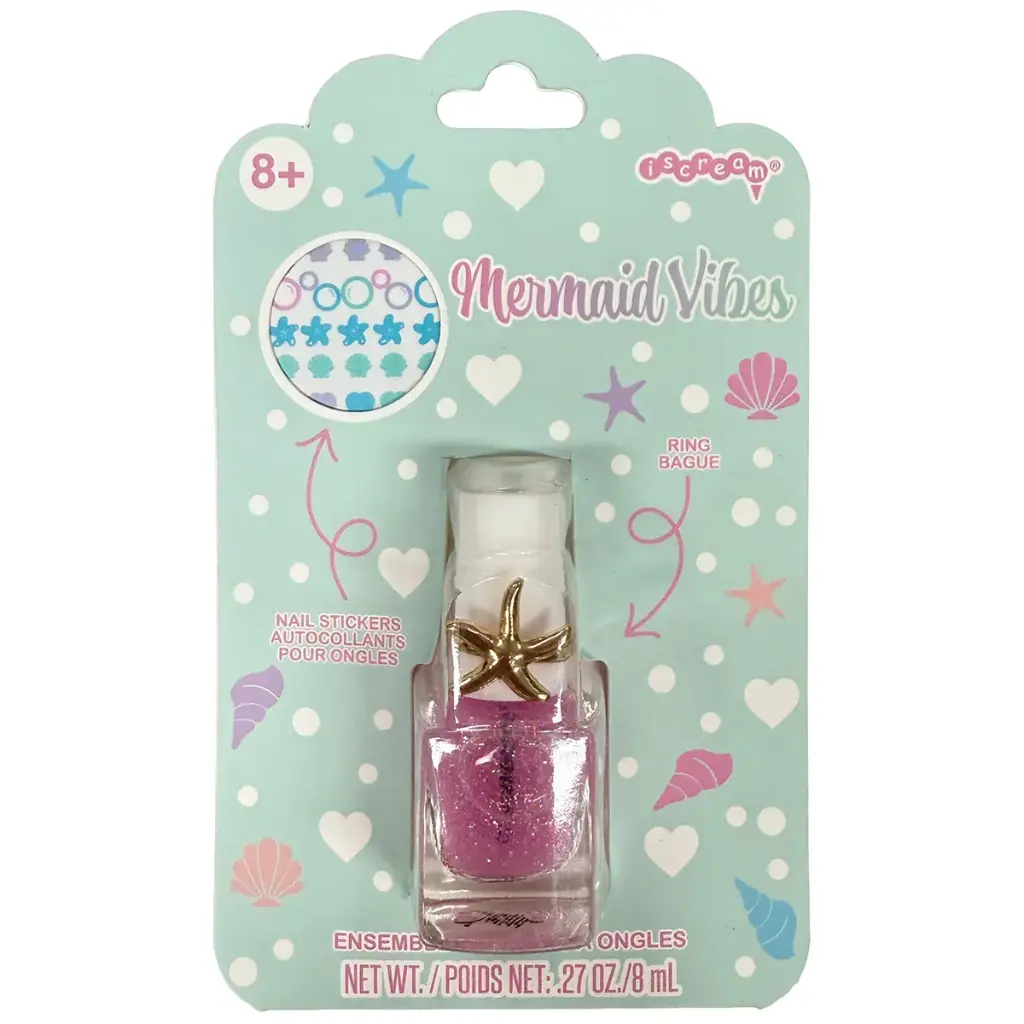 Mermaid Vibes Nail Polish Ring Set