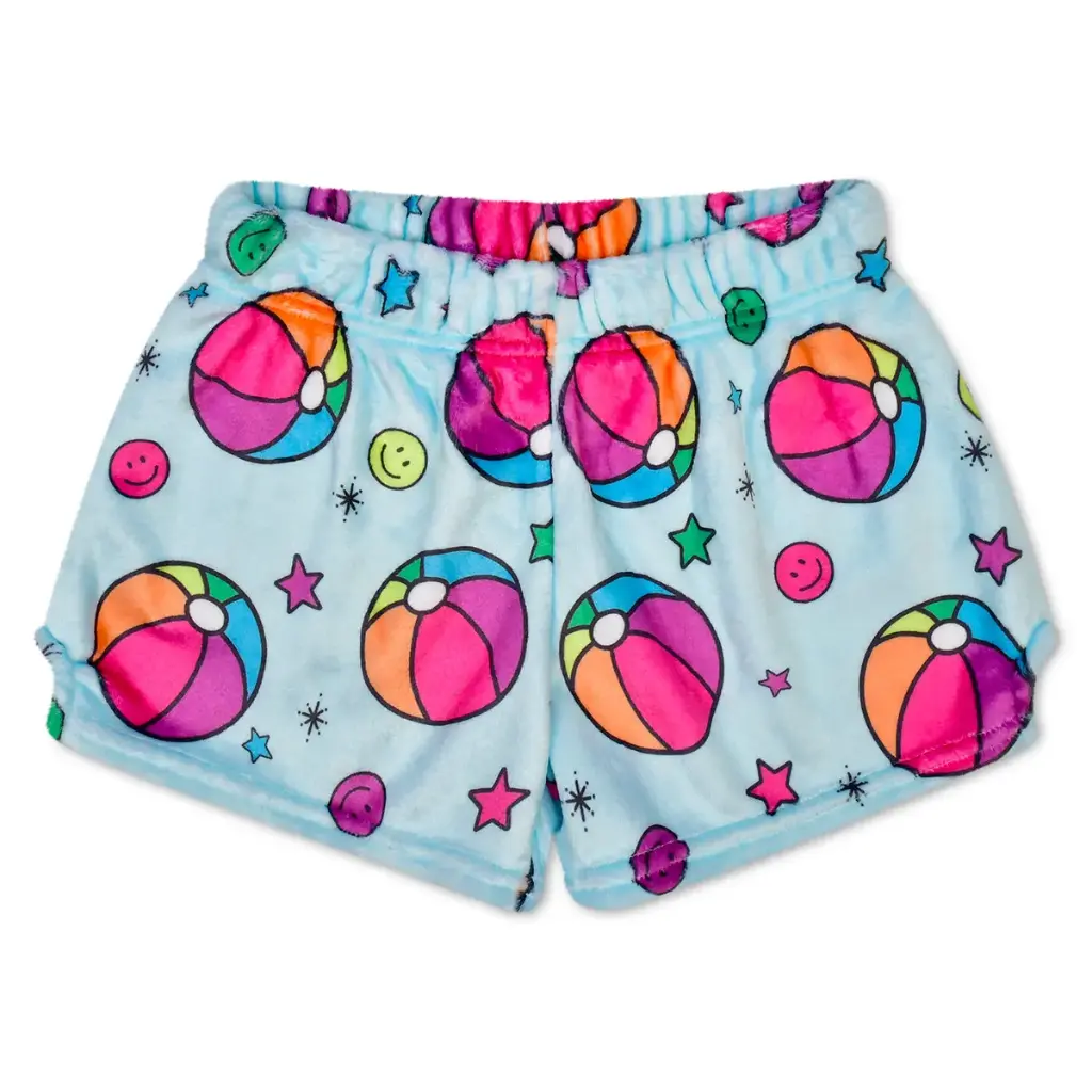 [820-4225XS] Beach Ball Plush Shorts (Youth X-Small (4-6))