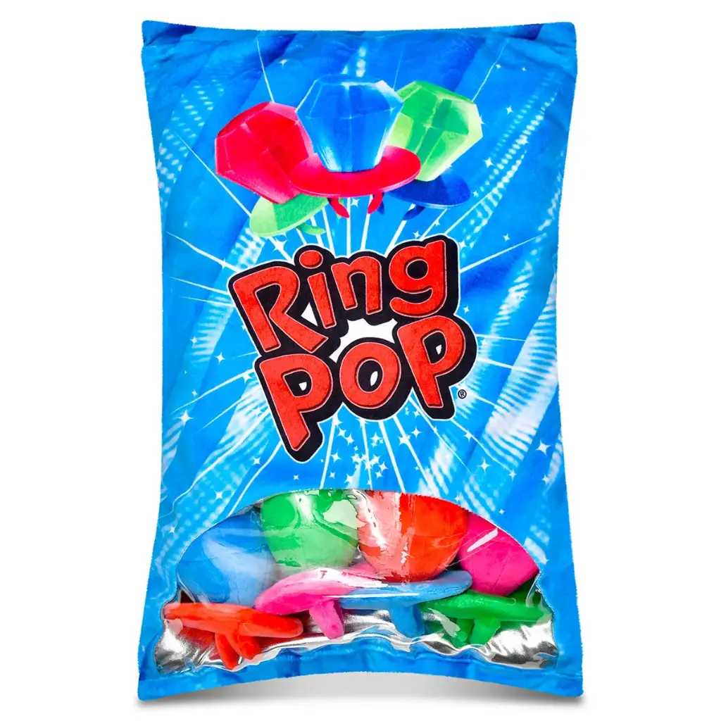17" Ring Pop Cherry Scented Packaging Fleece Plush