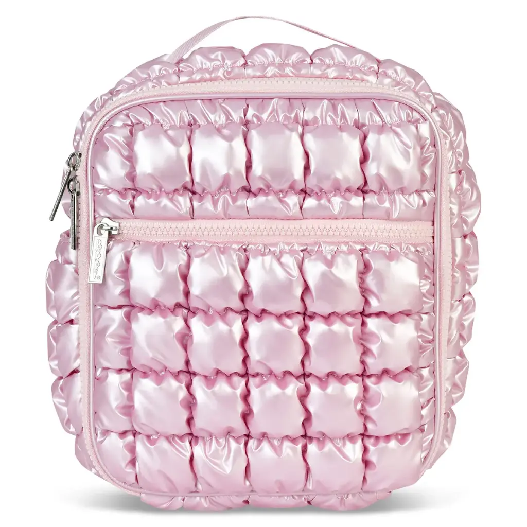 [810-2505] Icy Rose Puffer Lunch Tote
